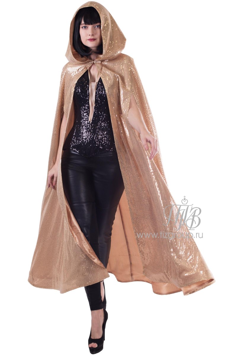 Плащ золотого цвета