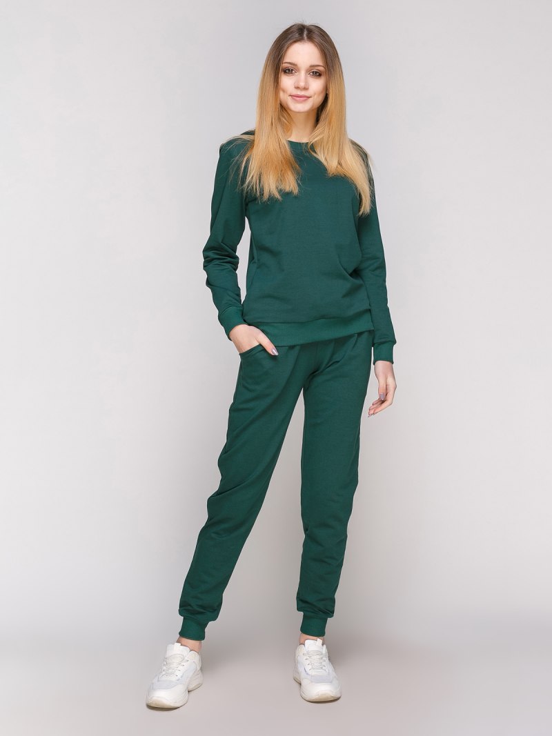 Салатовый спортивный костюм женский