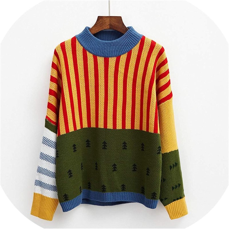 Разноцветный свитер