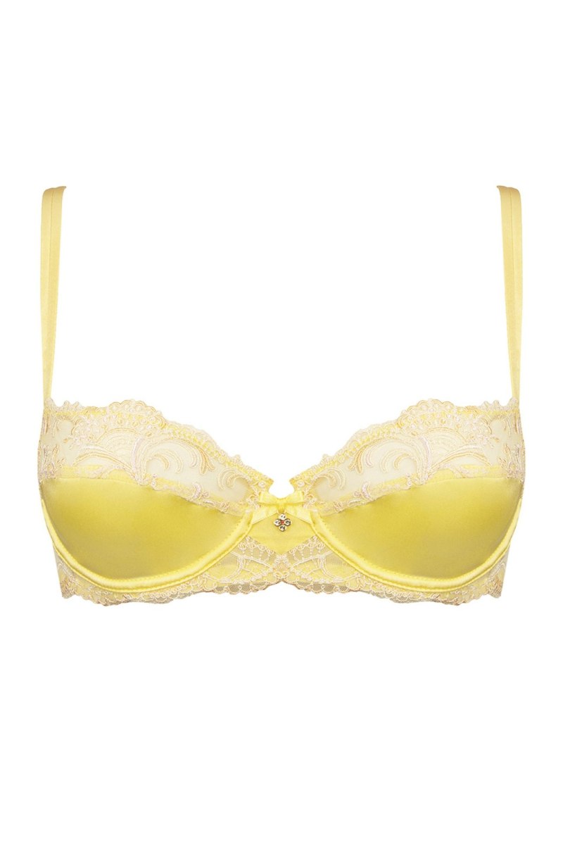 Бледно желтый лифчик
