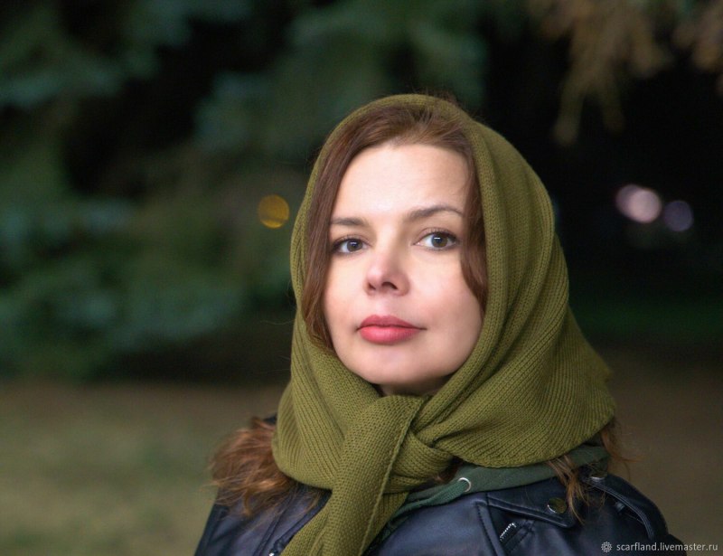 Косынка хаки на голову