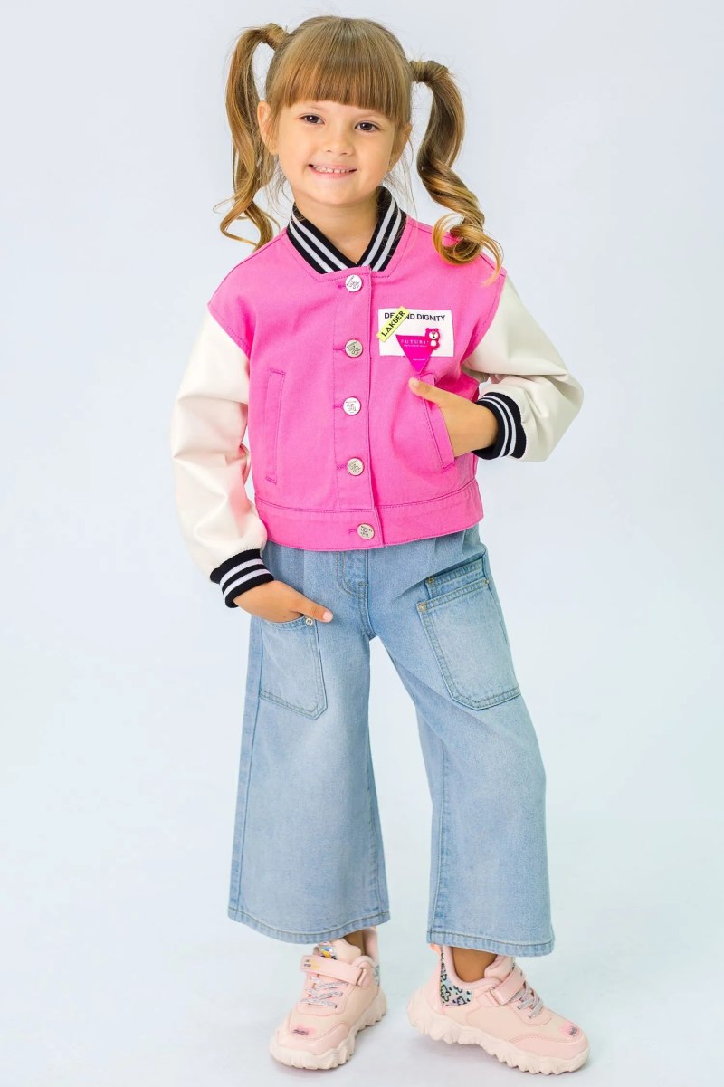 Бомбер укороченный для девочки