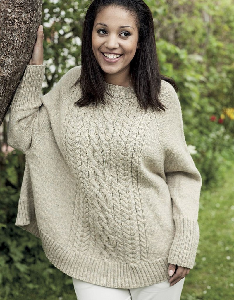 Широкая кофта