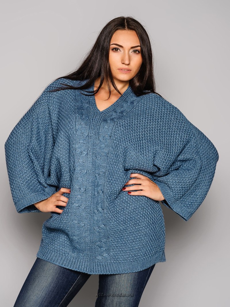 Джемпер для полных женщин