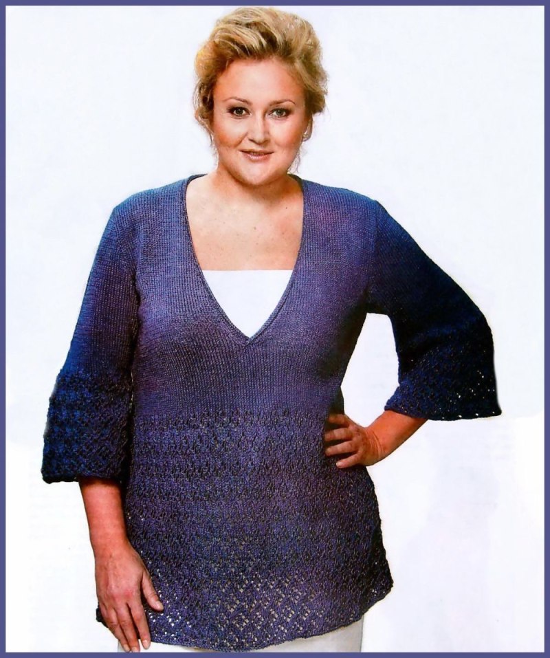 Свитер для полных женщин