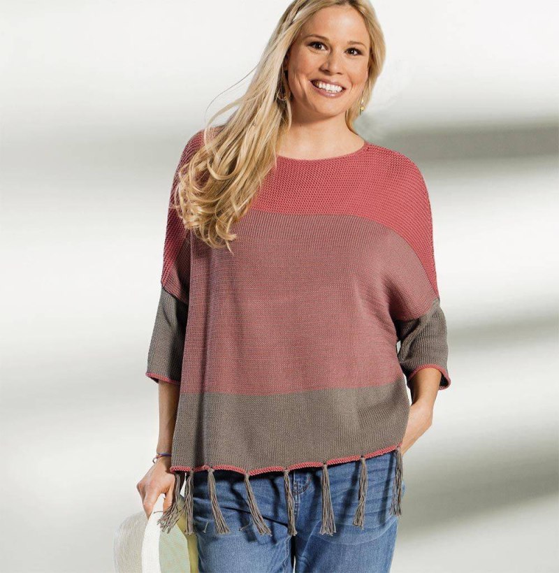 Джемпер для полных женщин