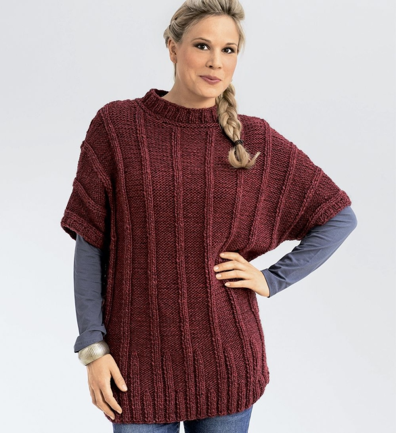 Жилет пулундер спицами