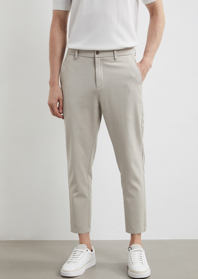 Бежевые брюки мужские