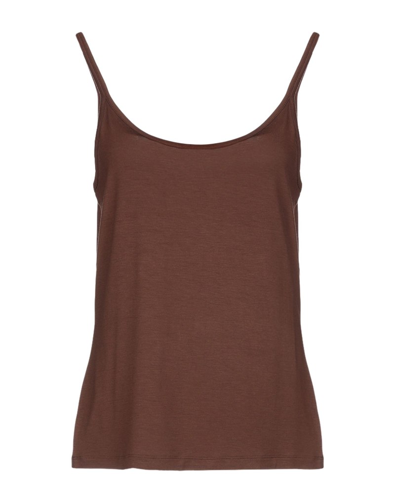 Майка коричневая женская