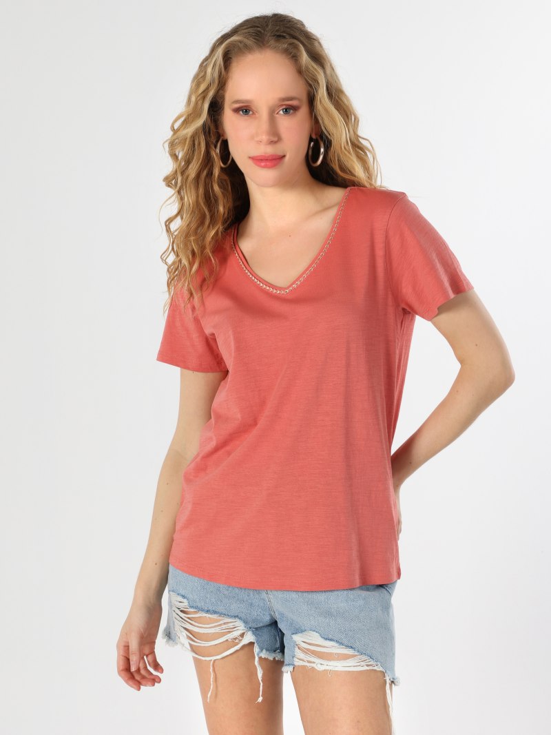 Майка коричневая женская