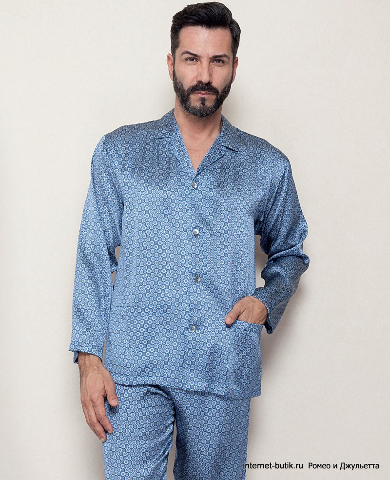 Мужская пижама из шелка