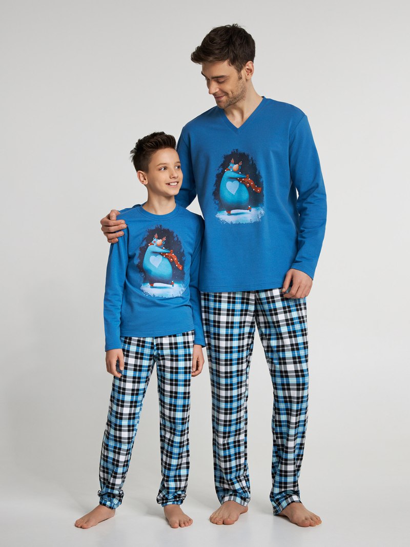 Пижама для мальчика синяя