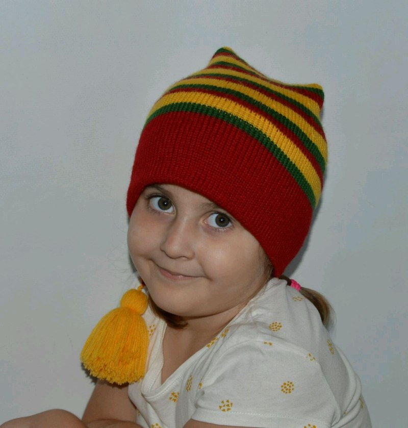Полосатая шапка