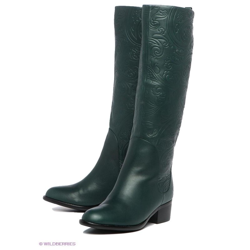 Зеленые сапоги женские