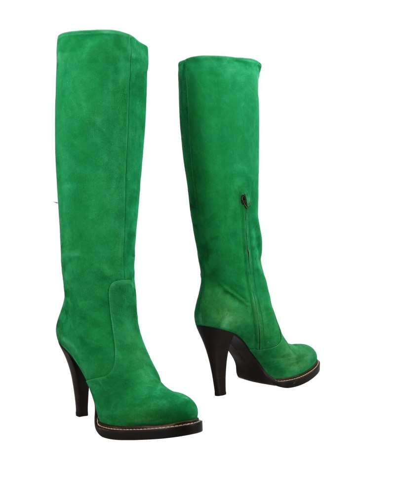 Зеленые сапоги женские