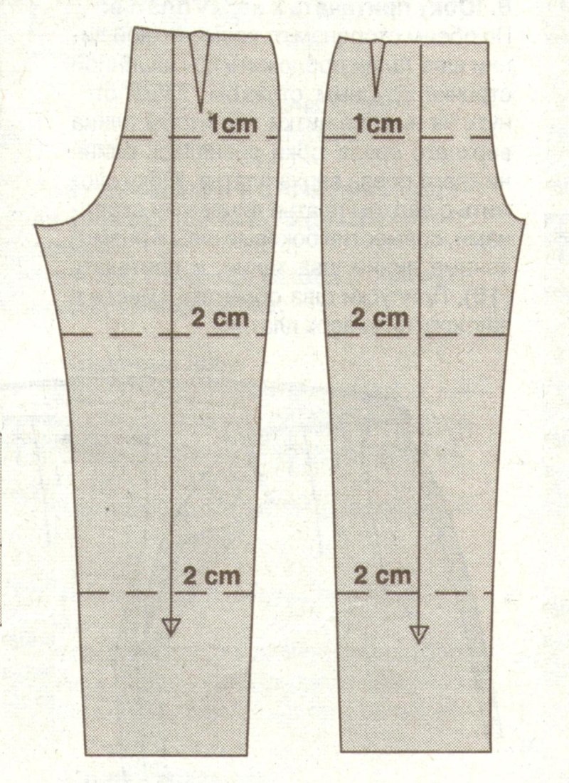 Выкройка брюк