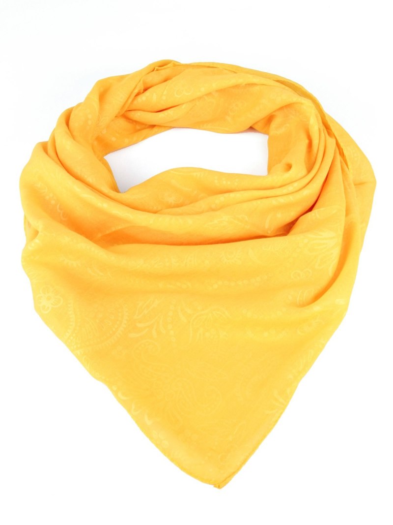 Шейный платок желтый