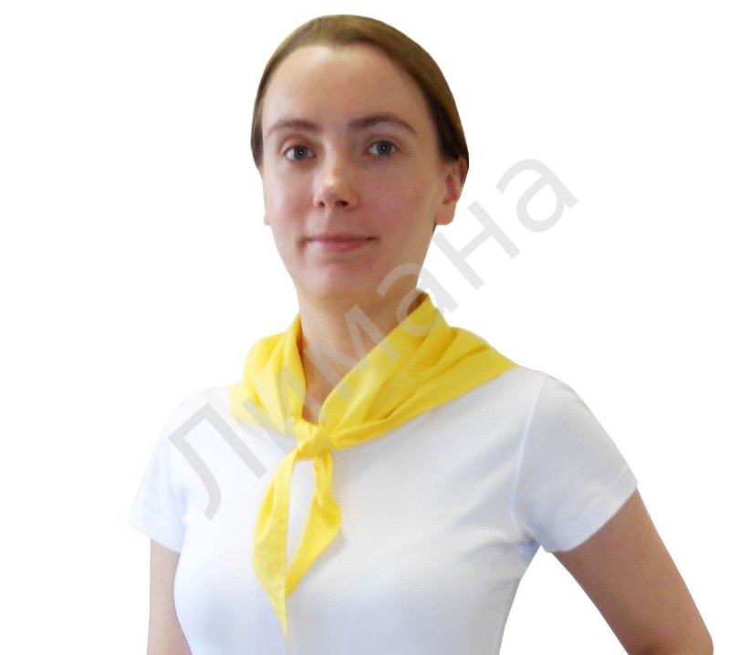 Шейный платок желтый