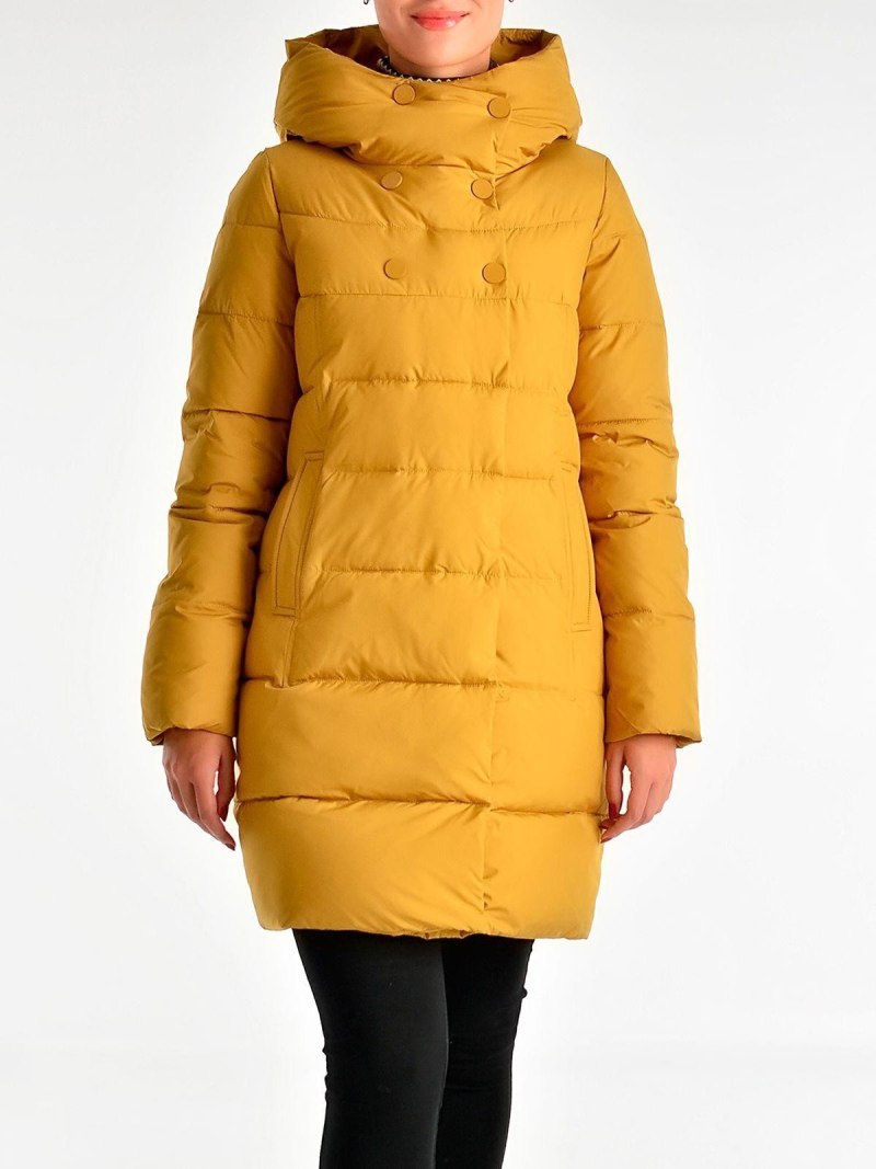 Куртка женская SML цвет горчичный