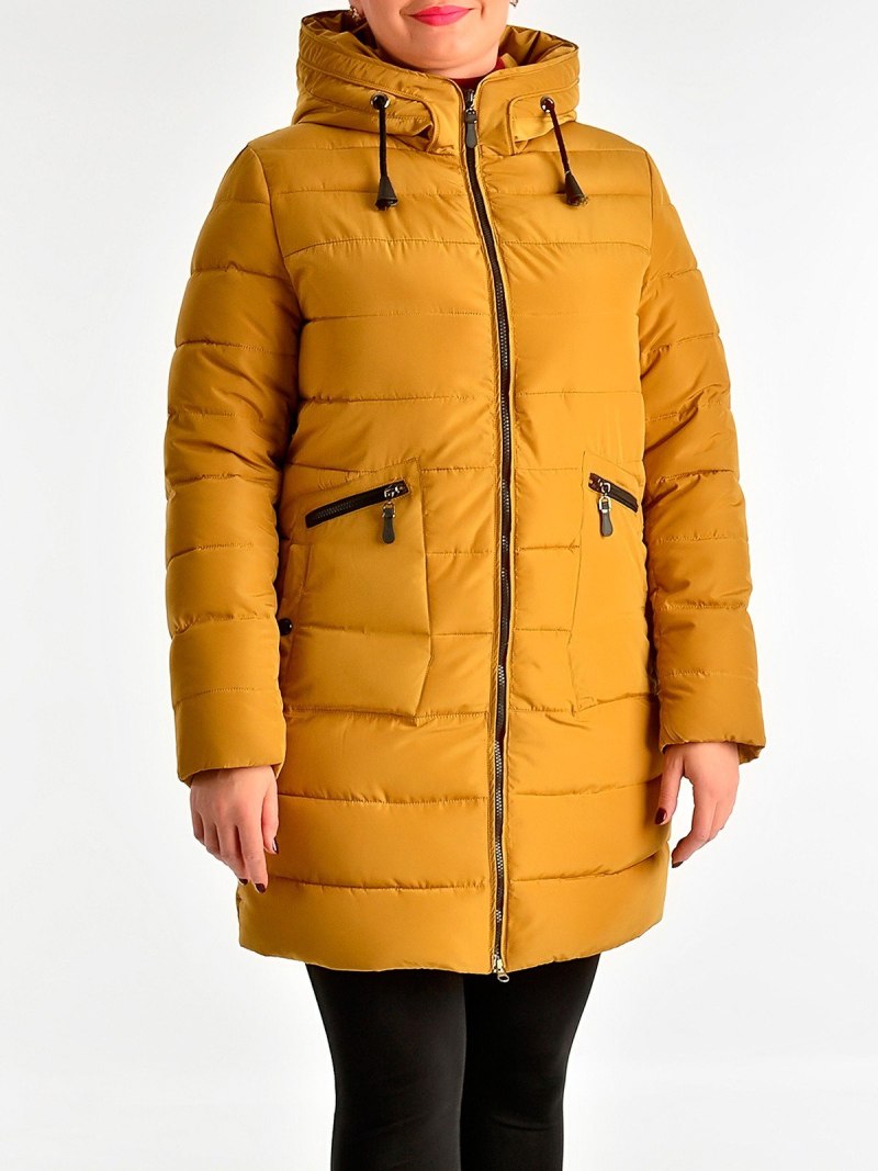 Куртка женская OSTIN горчичного цвета