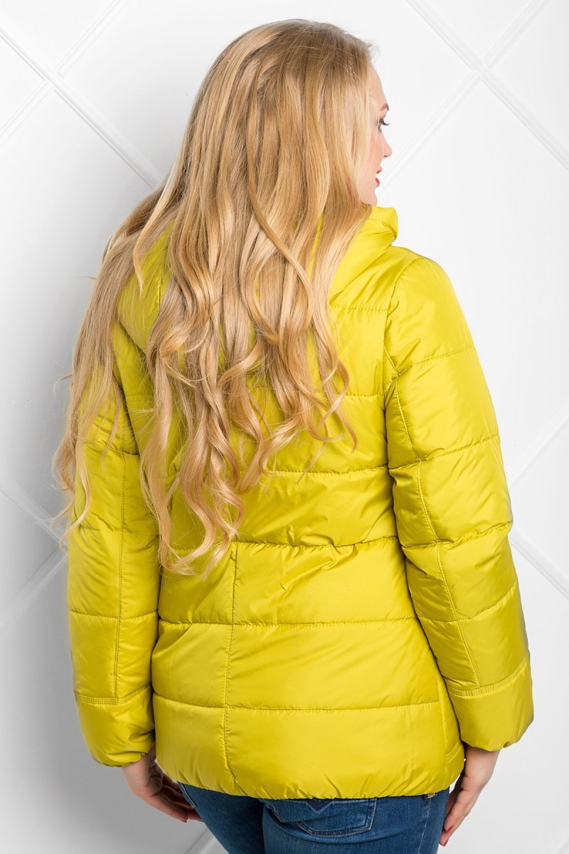 Куртка желтая женская демисезонная