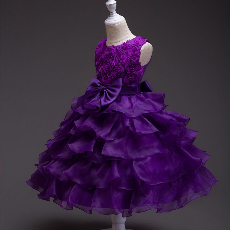 Фиолетовое платье для девочки