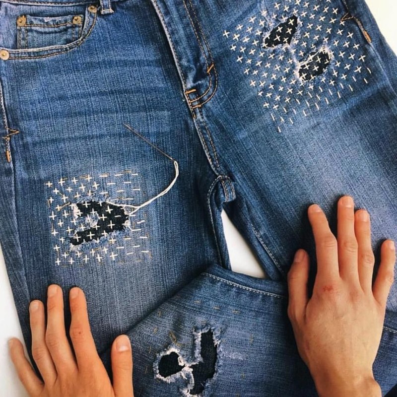 Заплатка на джинсы