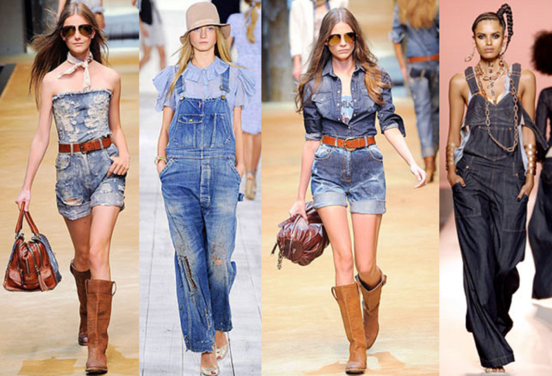 Модная джинсовая одежда