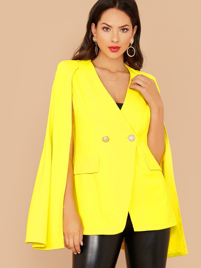 Жёлтый пиджак женский