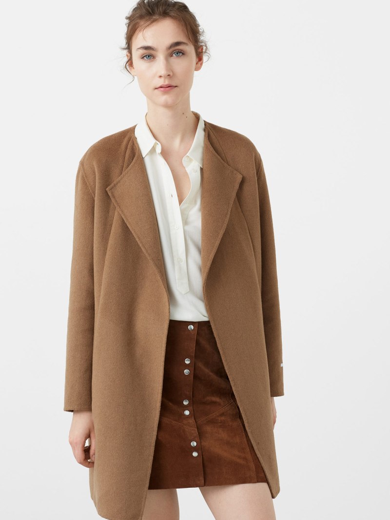 Пальто Mango Suit коричневое