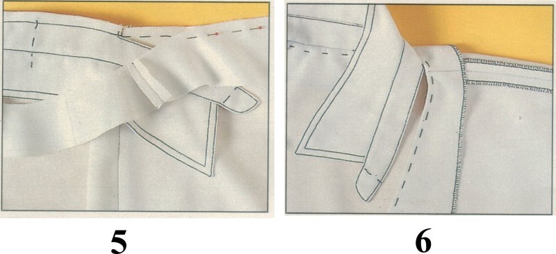 Соединить воротник с горловиной планка сзади шитье