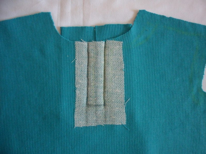 Застежка поло на трикотаже