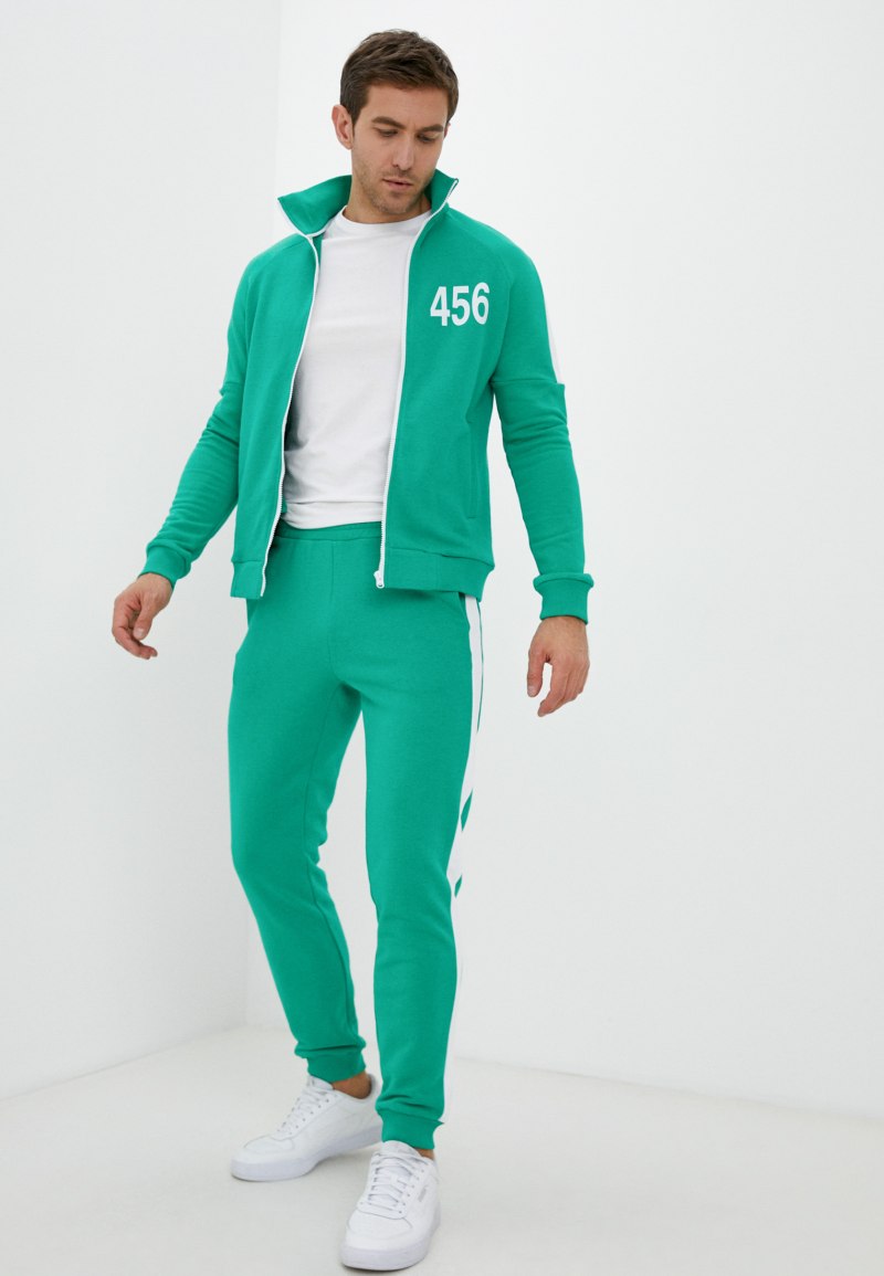 Спортивный костюм мужской зеленый зима
