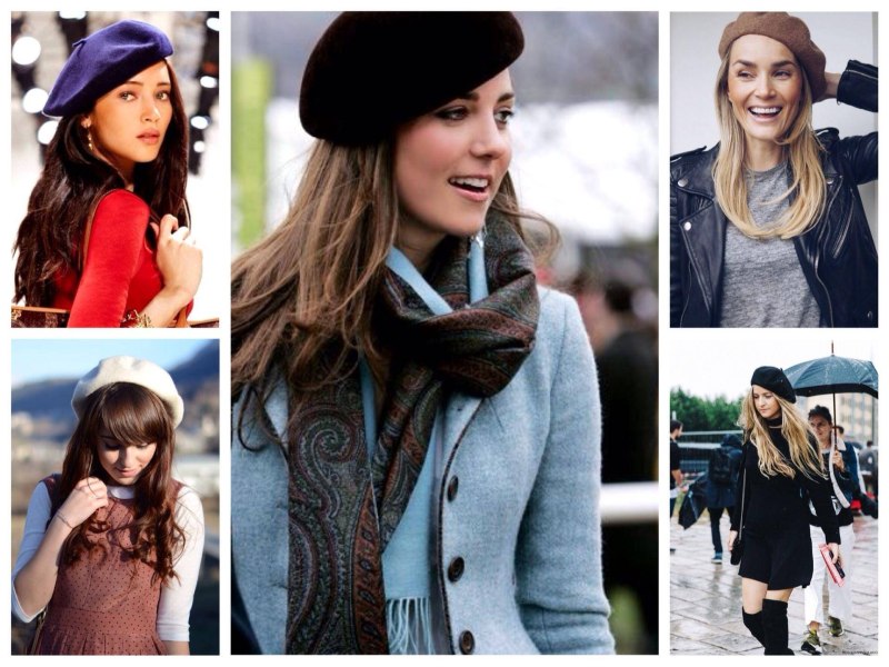 Головной убор с пальто женское