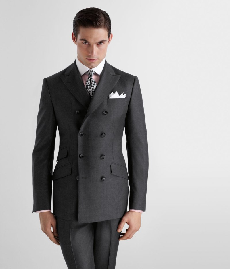 Двубортный пиджак мужской