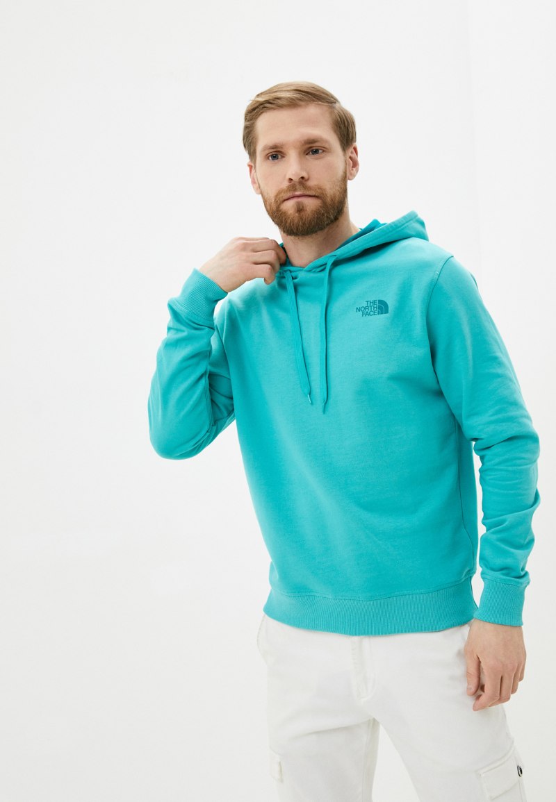Толстовка the North face мужская бирюзовая