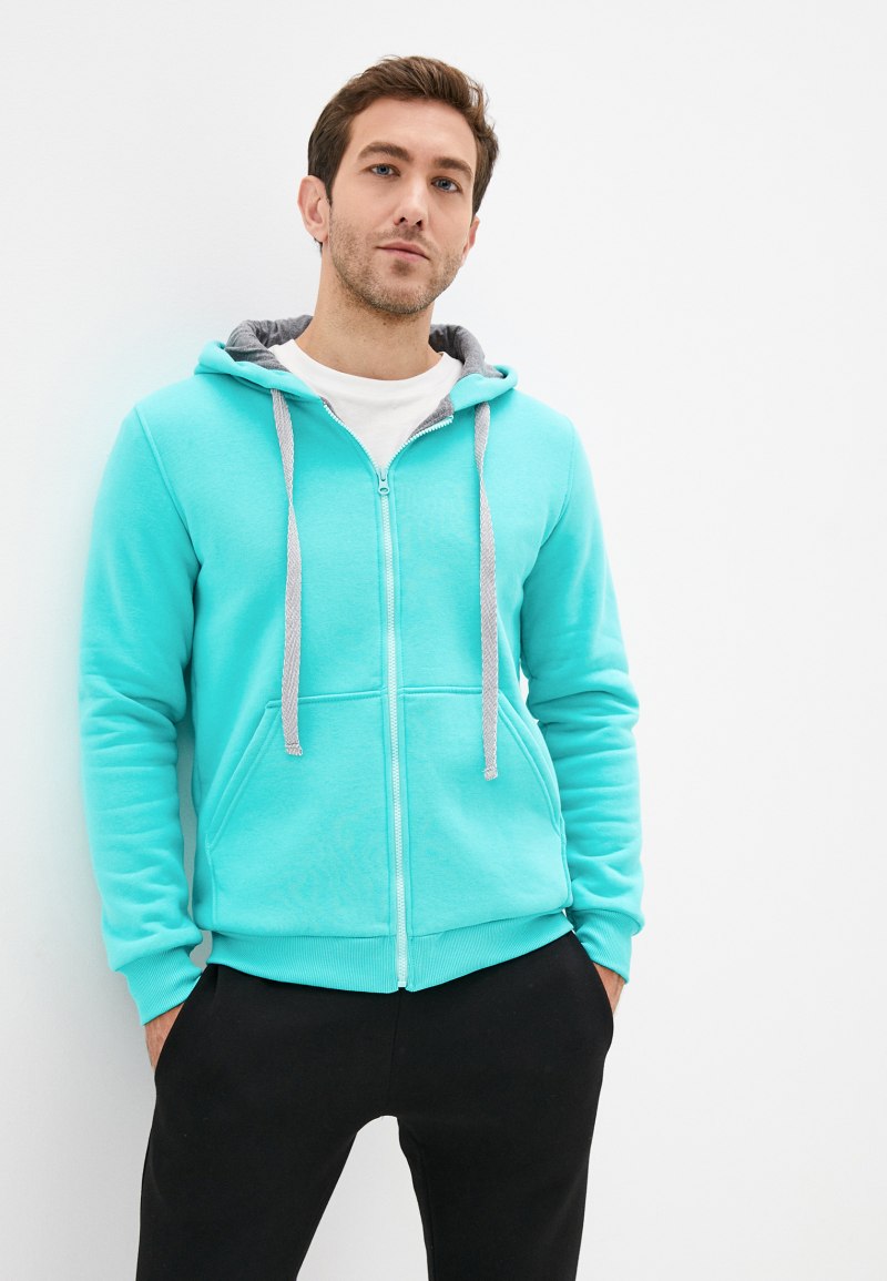 Бирюзовый худи мужской