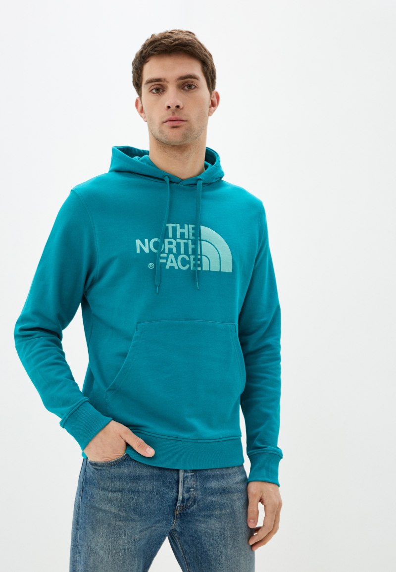 Толстовка the North face мужская бирюзовая