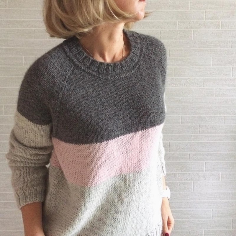 Трехцветный свитер