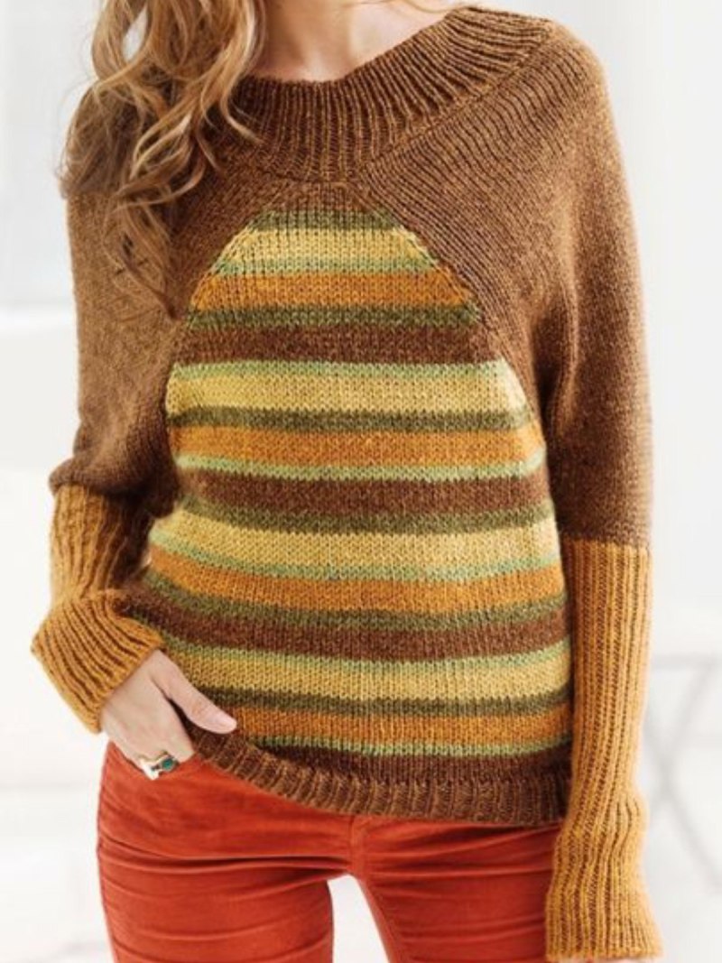 Двухцветный свитер