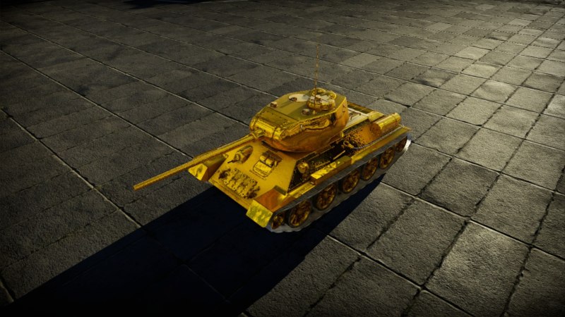 Золотой танк т 34-85 в танках