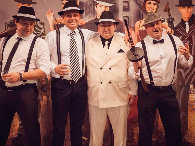 Вечеринка в стиле Чикаго 30-х гангстер мафия