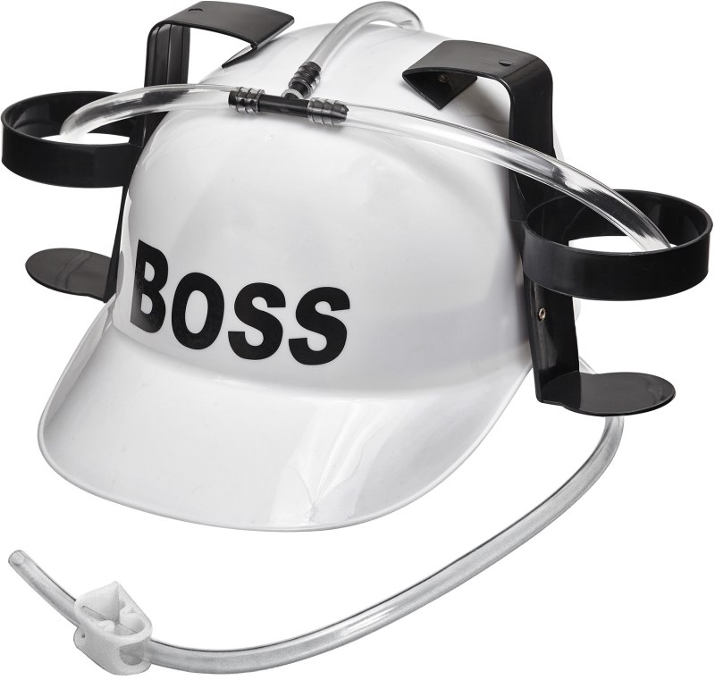 Каска с держателем для пива