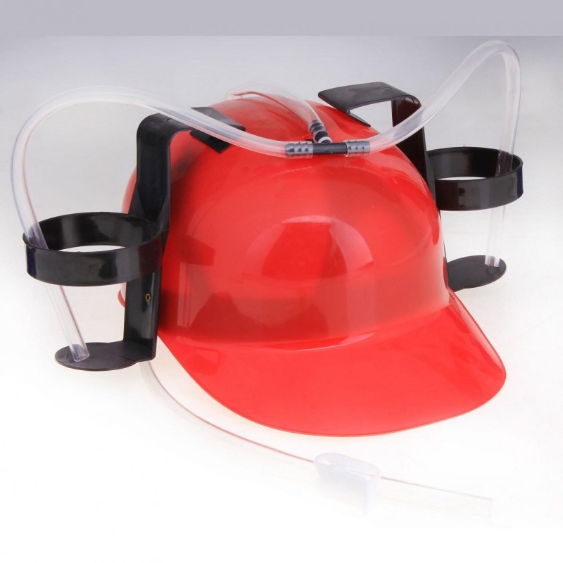 Каска красная