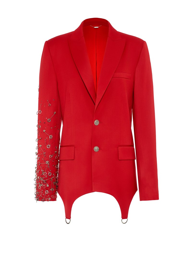 Красный пиджак для девочки