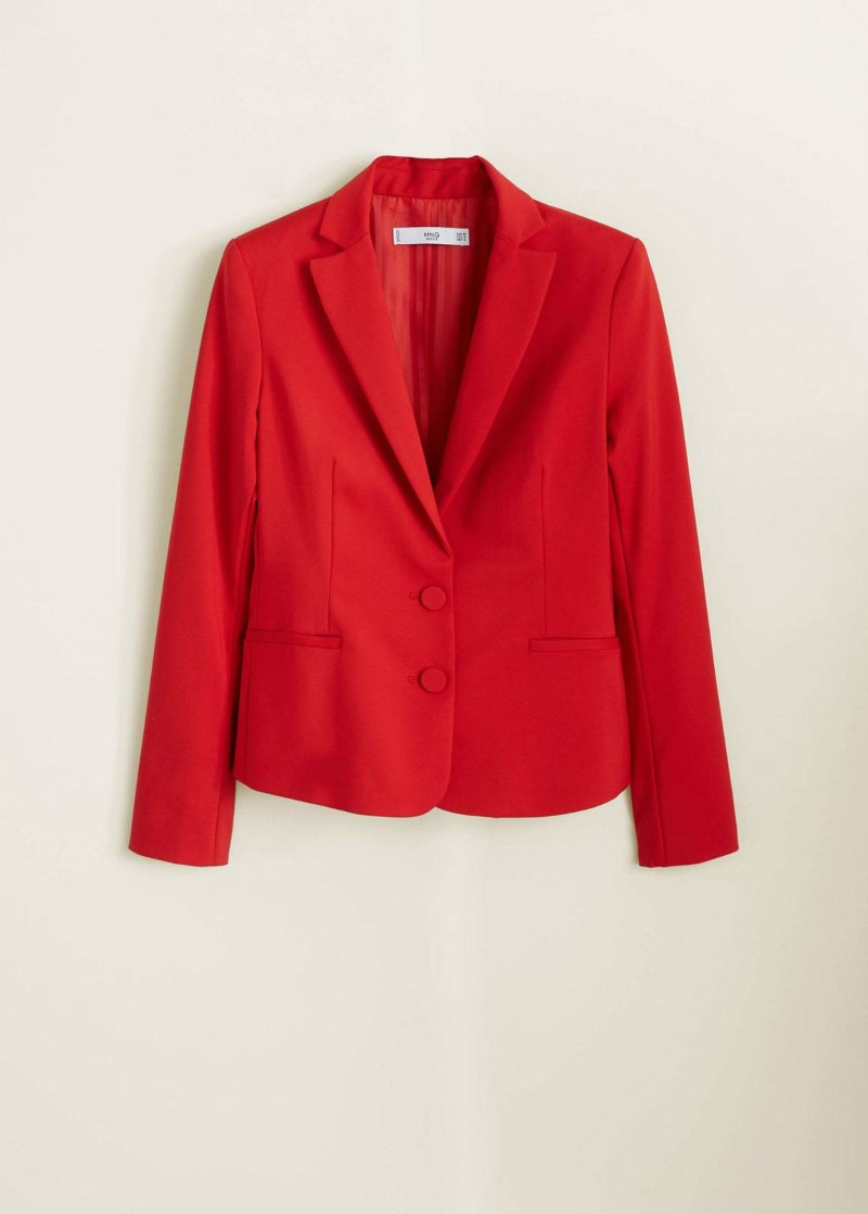 Красный хлопковый жакет