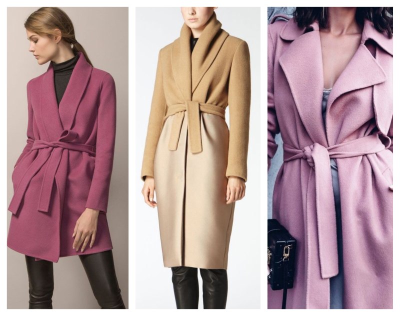 Способы завязывания пояса на пальто