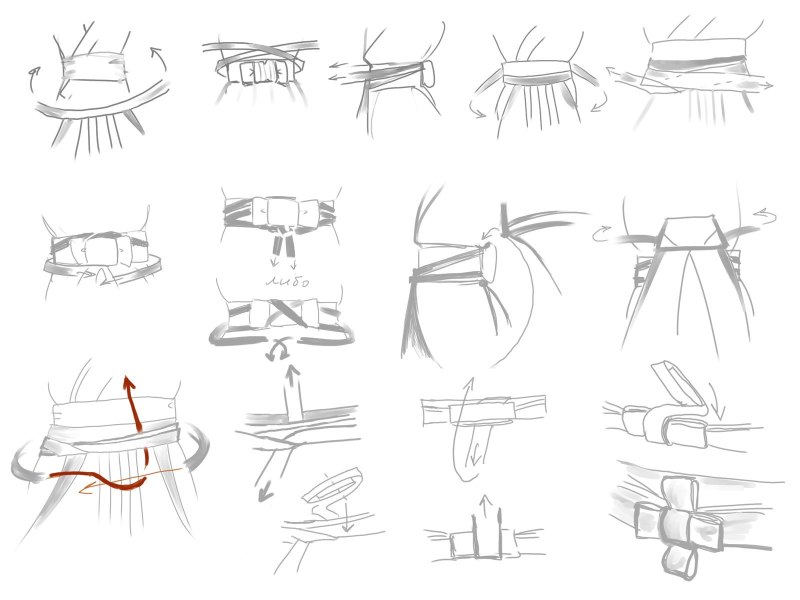 Способы завязывания пояса на пальто