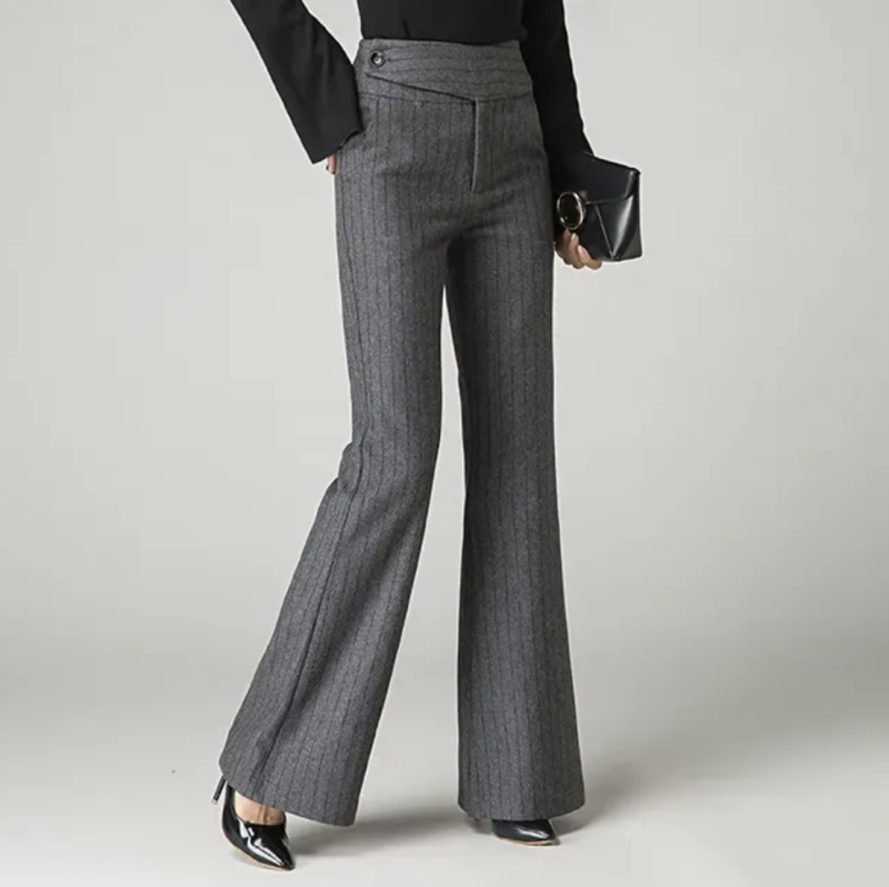 Шерстяные брюки клеш