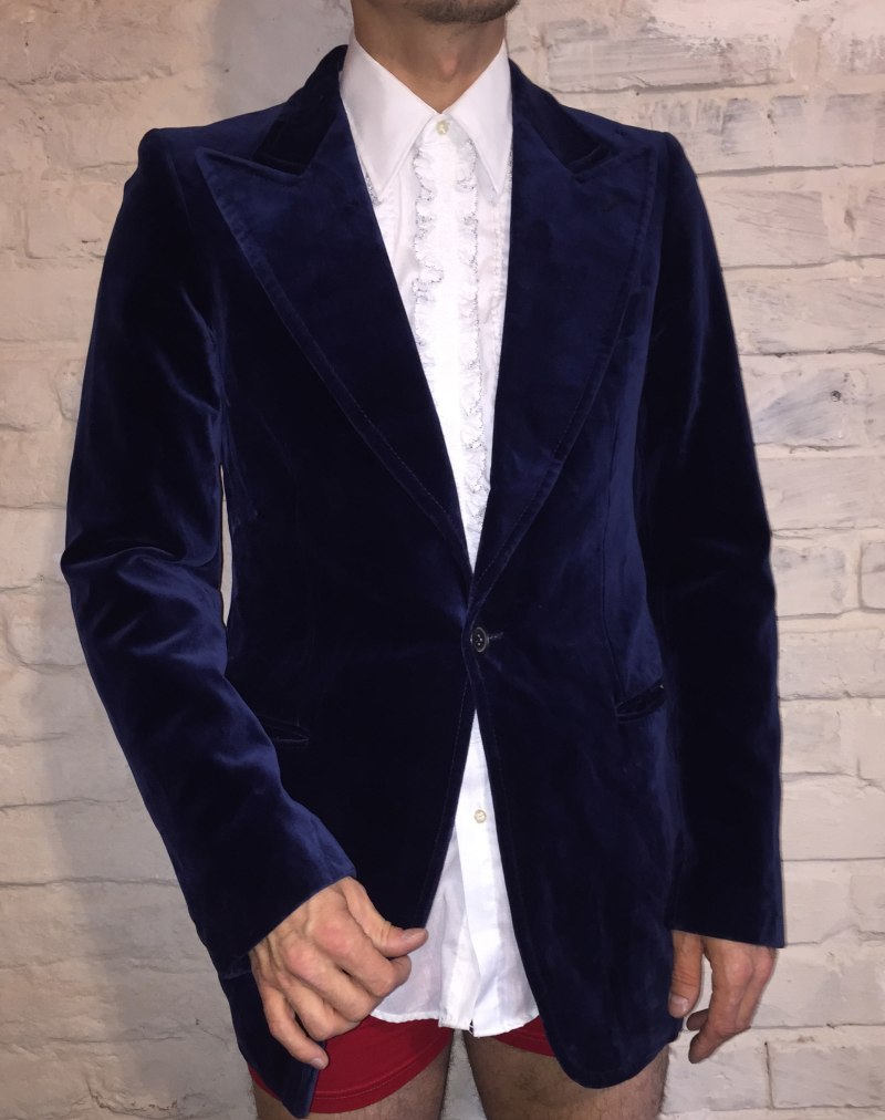 Велюровый пиджак мужской